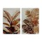 Stupell Industries Brown Tropical Palm Plants 2pc Canvas Wall Art Set Design by Jacob Q
